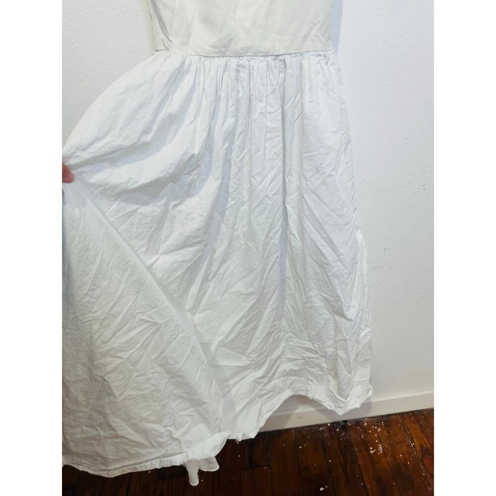 RUE SOPHIE Women's Off White Square Neckline Flowy Skirt Midi Dress Size XS - Picture 5 of 15